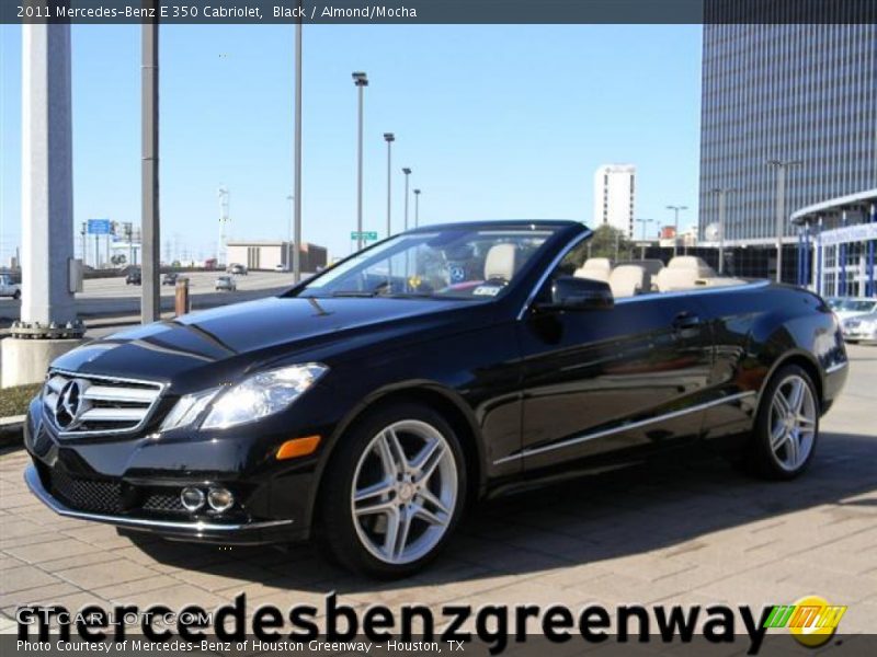 Black / Almond/Mocha 2011 Mercedes-Benz E 350 Cabriolet