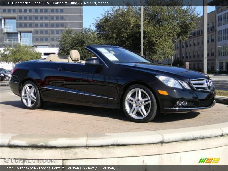 Black / Almond/Mocha 2011 Mercedes-Benz E 350 Cabriolet