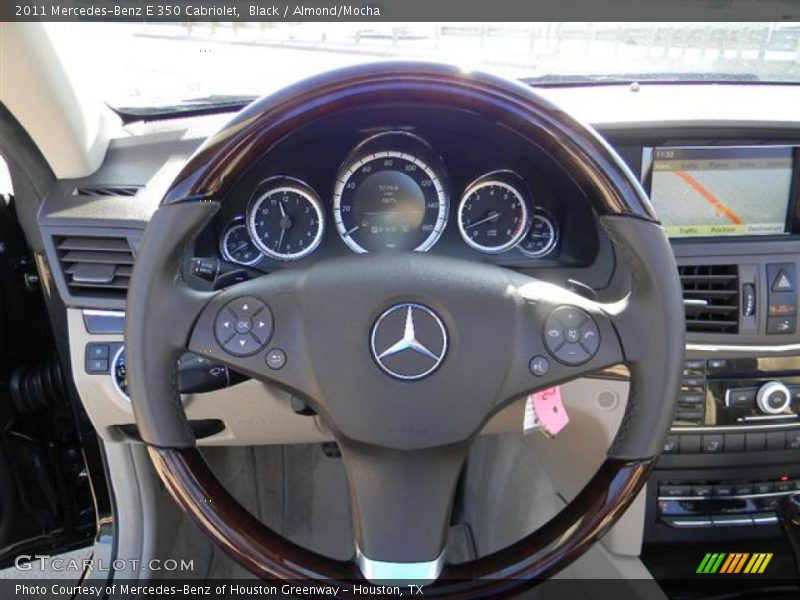 Black / Almond/Mocha 2011 Mercedes-Benz E 350 Cabriolet