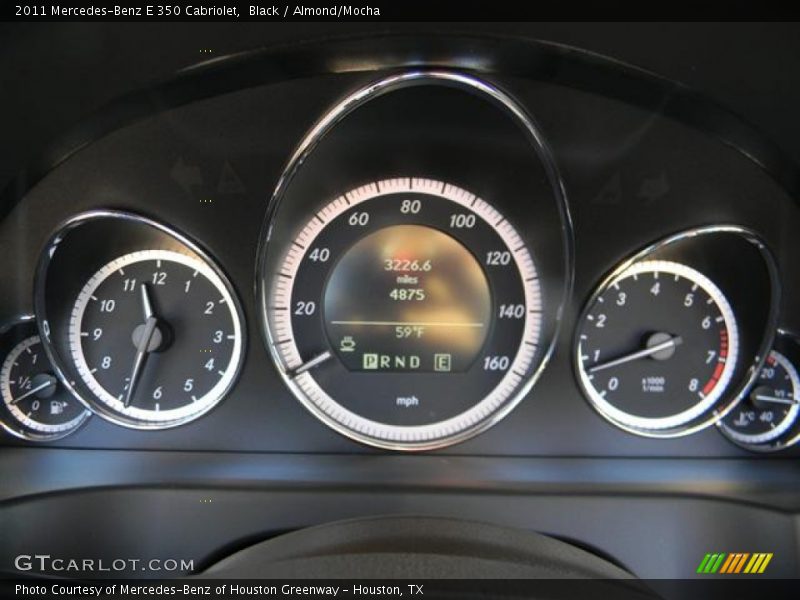 Black / Almond/Mocha 2011 Mercedes-Benz E 350 Cabriolet