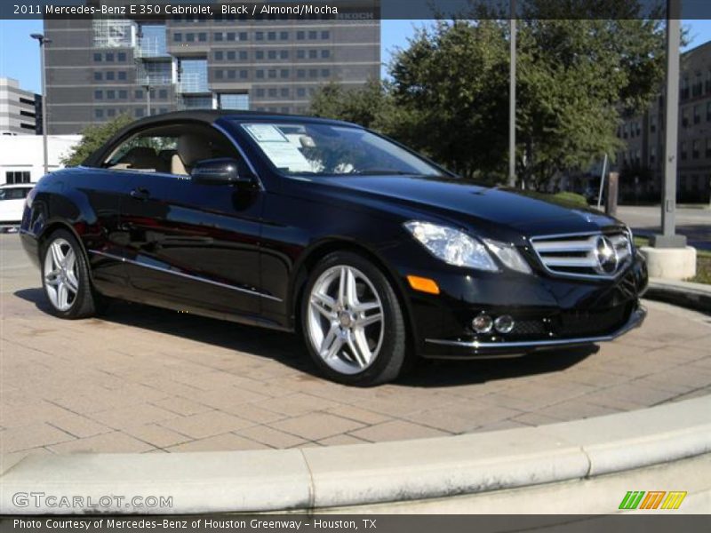Black / Almond/Mocha 2011 Mercedes-Benz E 350 Cabriolet