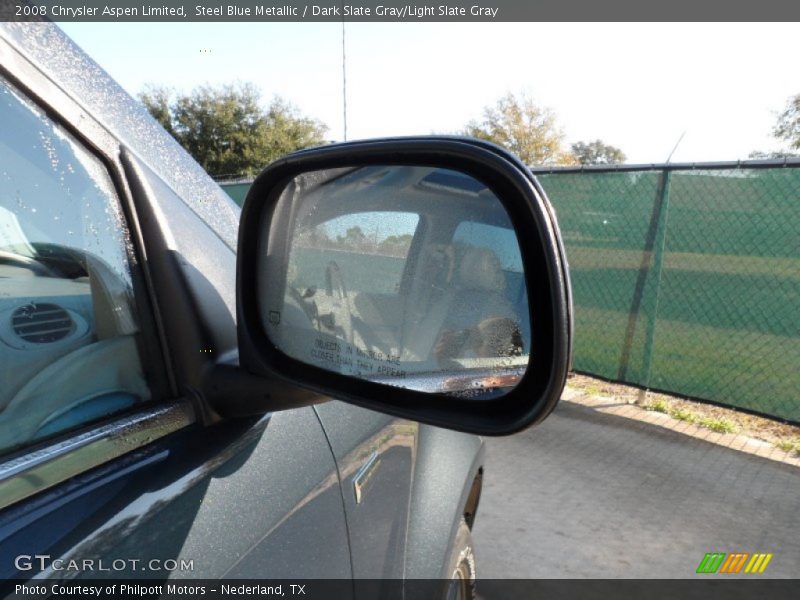 Steel Blue Metallic / Dark Slate Gray/Light Slate Gray 2008 Chrysler Aspen Limited