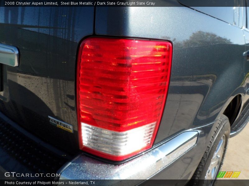Steel Blue Metallic / Dark Slate Gray/Light Slate Gray 2008 Chrysler Aspen Limited