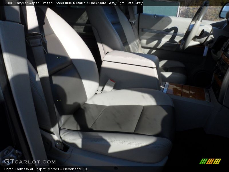 Steel Blue Metallic / Dark Slate Gray/Light Slate Gray 2008 Chrysler Aspen Limited