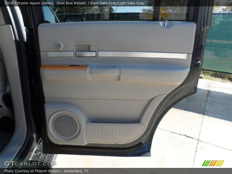 Steel Blue Metallic / Dark Slate Gray/Light Slate Gray 2008 Chrysler Aspen Limited