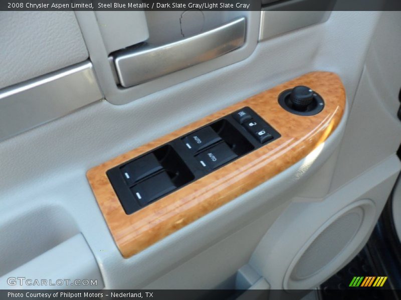 Steel Blue Metallic / Dark Slate Gray/Light Slate Gray 2008 Chrysler Aspen Limited