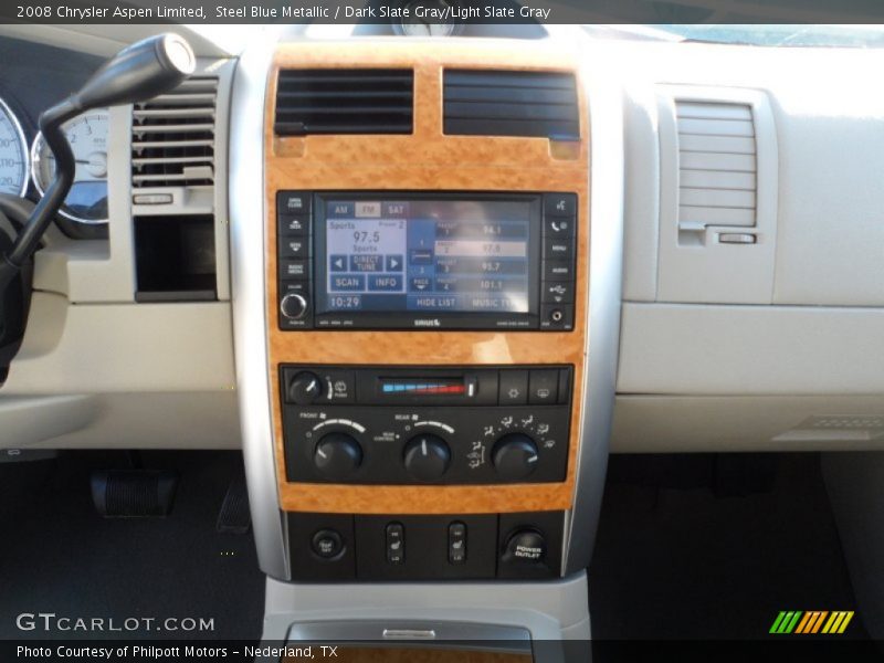 Steel Blue Metallic / Dark Slate Gray/Light Slate Gray 2008 Chrysler Aspen Limited