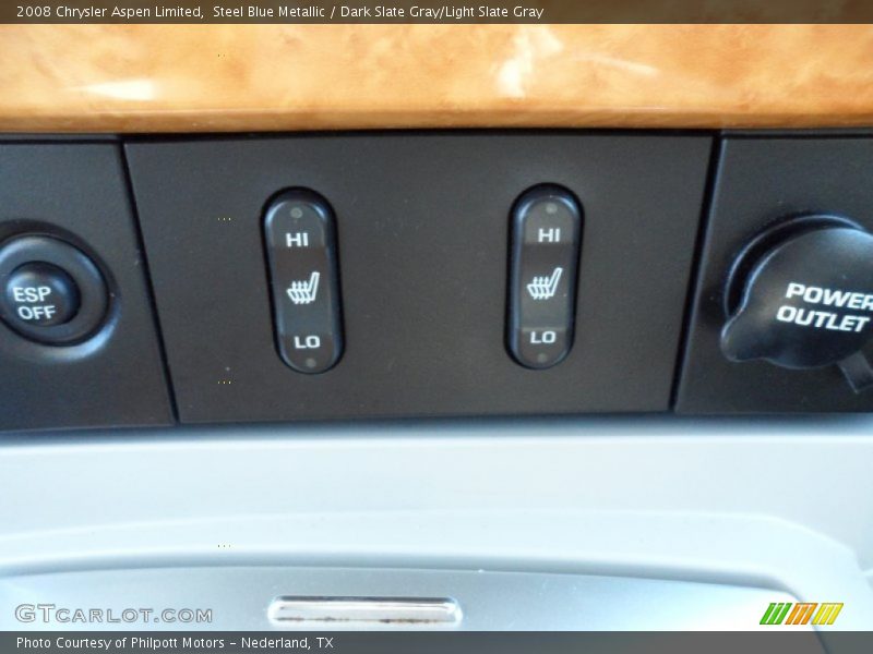 Steel Blue Metallic / Dark Slate Gray/Light Slate Gray 2008 Chrysler Aspen Limited