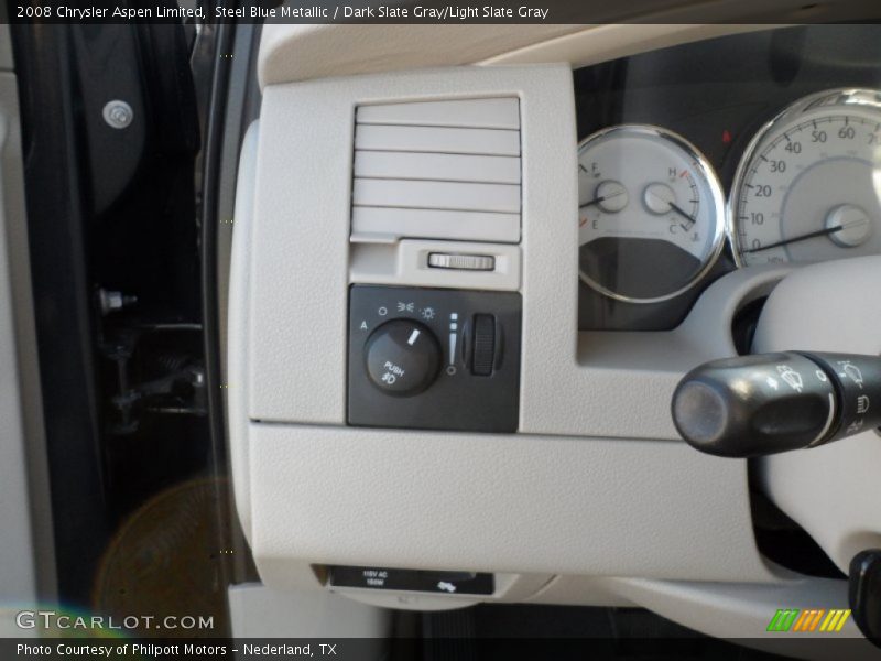 Steel Blue Metallic / Dark Slate Gray/Light Slate Gray 2008 Chrysler Aspen Limited