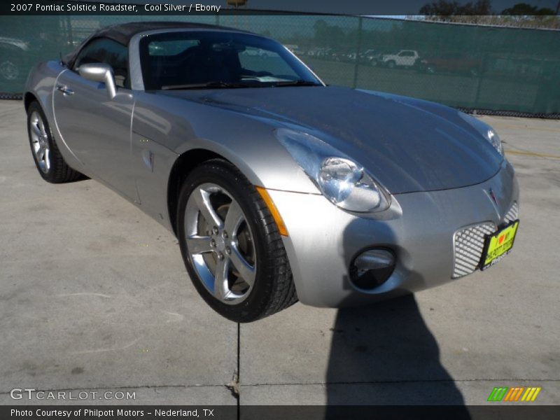 Cool Silver / Ebony 2007 Pontiac Solstice Roadster