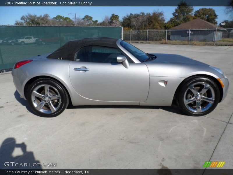 Cool Silver / Ebony 2007 Pontiac Solstice Roadster