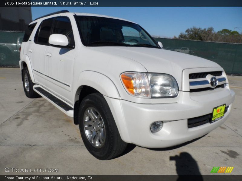Natural White / Taupe 2005 Toyota Sequoia Limited