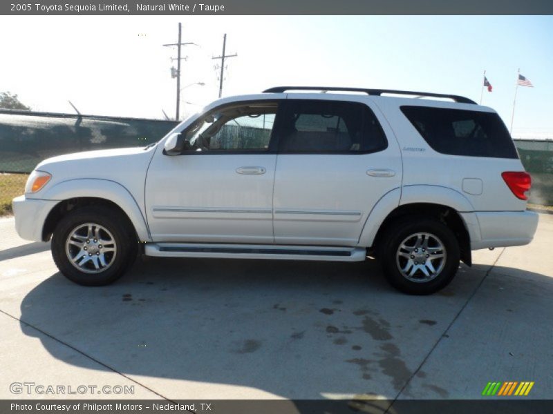 Natural White / Taupe 2005 Toyota Sequoia Limited