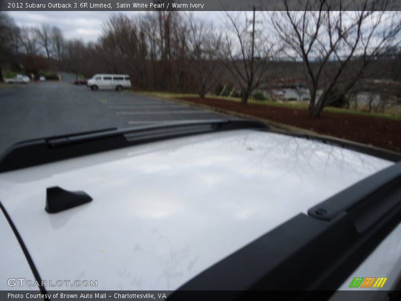 Satin White Pearl / Warm Ivory 2012 Subaru Outback 3.6R Limited