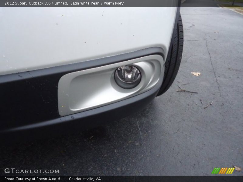 Satin White Pearl / Warm Ivory 2012 Subaru Outback 3.6R Limited