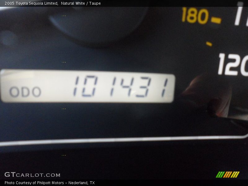 Natural White / Taupe 2005 Toyota Sequoia Limited