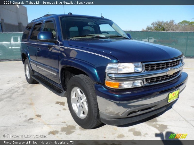 Bermuda Blue Metallic / Tan/Neutral 2005 Chevrolet Tahoe LT