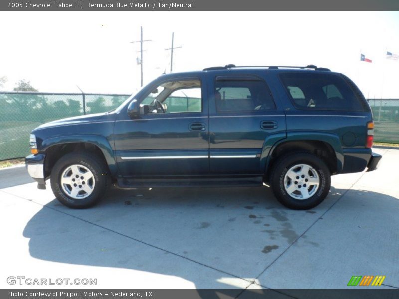 Bermuda Blue Metallic / Tan/Neutral 2005 Chevrolet Tahoe LT