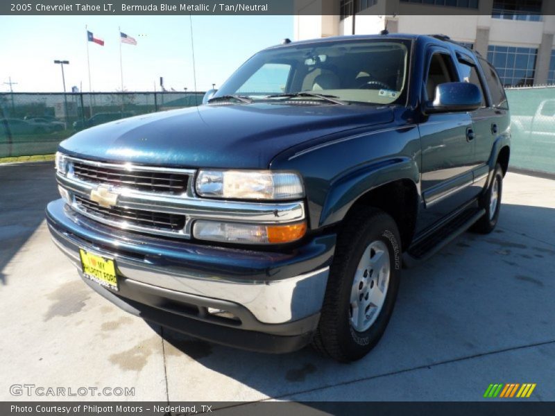 Bermuda Blue Metallic / Tan/Neutral 2005 Chevrolet Tahoe LT