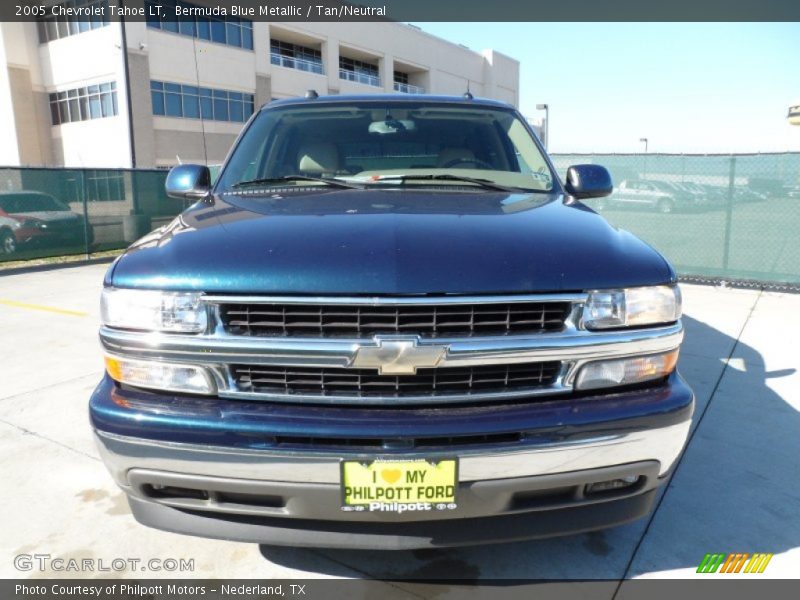 Bermuda Blue Metallic / Tan/Neutral 2005 Chevrolet Tahoe LT
