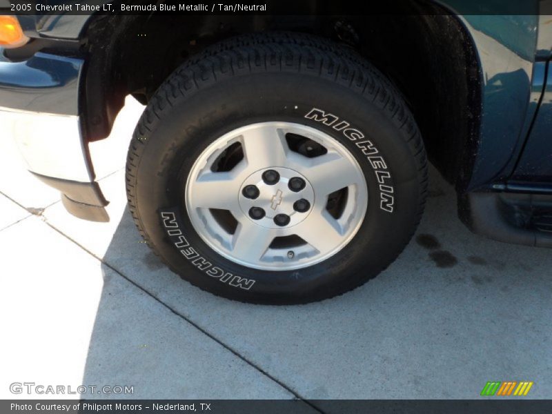 Bermuda Blue Metallic / Tan/Neutral 2005 Chevrolet Tahoe LT