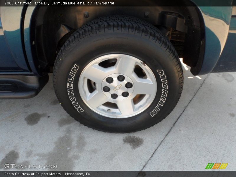 Bermuda Blue Metallic / Tan/Neutral 2005 Chevrolet Tahoe LT