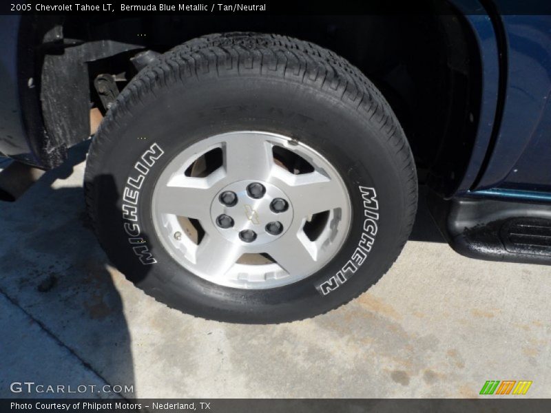 Bermuda Blue Metallic / Tan/Neutral 2005 Chevrolet Tahoe LT