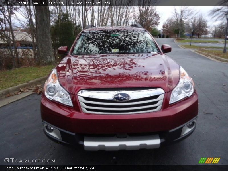 Ruby Red Pearl / Off Black 2012 Subaru Outback 3.6R Limited