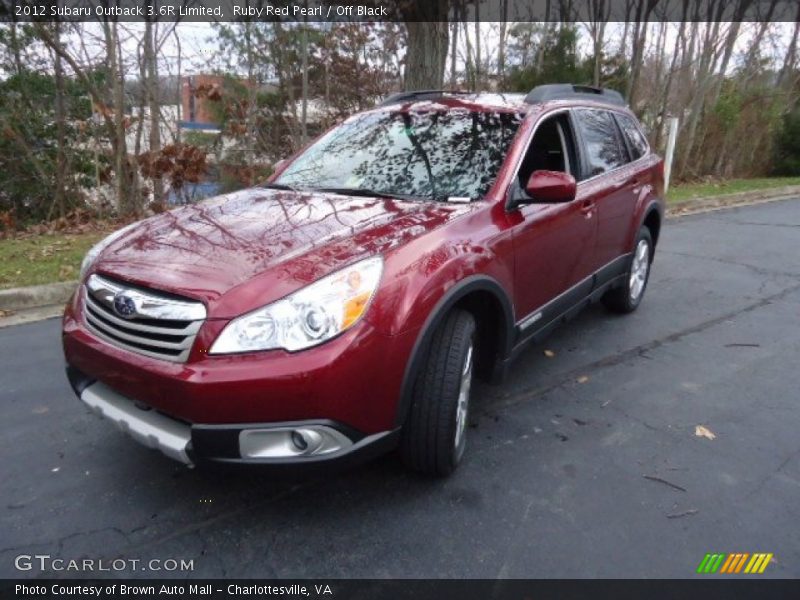 Ruby Red Pearl / Off Black 2012 Subaru Outback 3.6R Limited