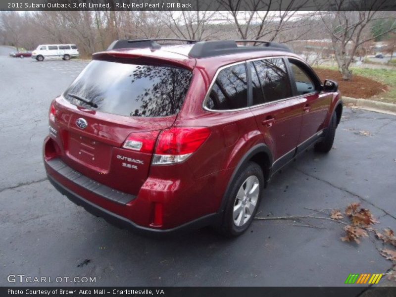 Ruby Red Pearl / Off Black 2012 Subaru Outback 3.6R Limited