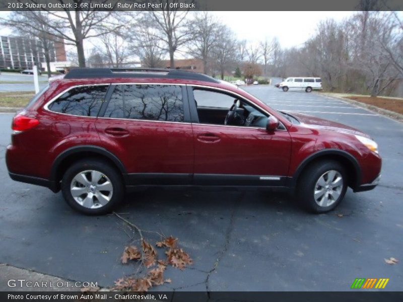 Ruby Red Pearl / Off Black 2012 Subaru Outback 3.6R Limited