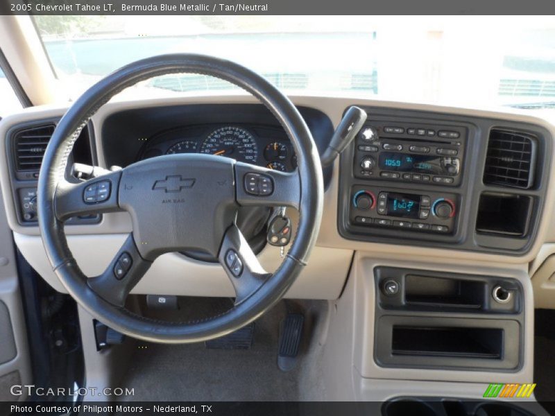 Bermuda Blue Metallic / Tan/Neutral 2005 Chevrolet Tahoe LT