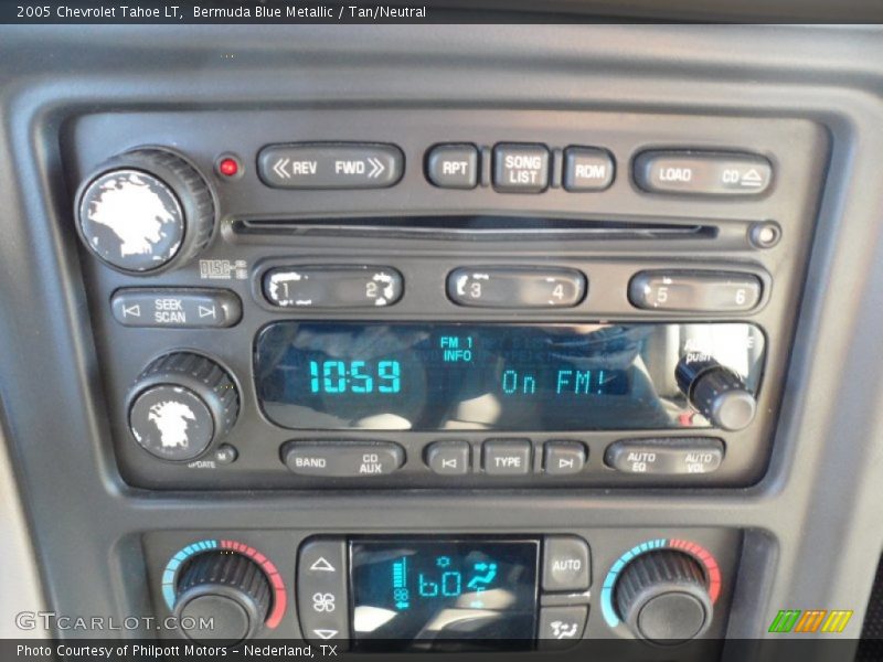 Bermuda Blue Metallic / Tan/Neutral 2005 Chevrolet Tahoe LT