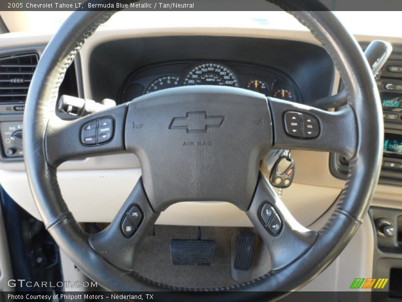 Bermuda Blue Metallic / Tan/Neutral 2005 Chevrolet Tahoe LT