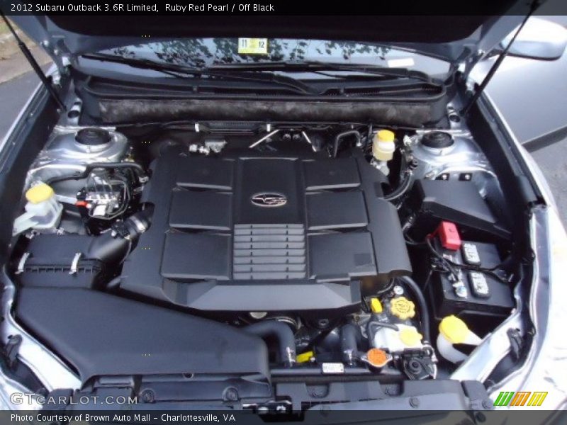  2012 Outback 3.6R Limited Engine - 3.6 Liter DOHC 16-Valve VVT Flat 6 Cylinder