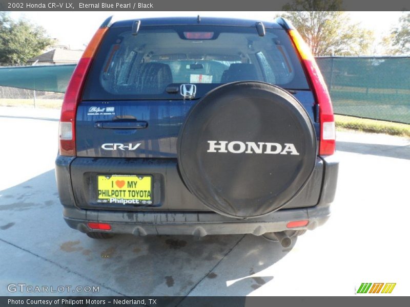 Eternal Blue Pearl / Black 2002 Honda CR-V LX
