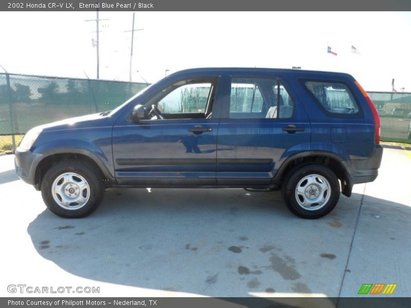 Eternal Blue Pearl / Black 2002 Honda CR-V LX