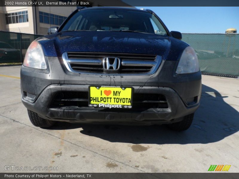 Eternal Blue Pearl / Black 2002 Honda CR-V LX