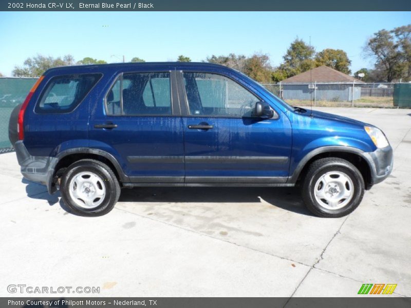 Eternal Blue Pearl / Black 2002 Honda CR-V LX