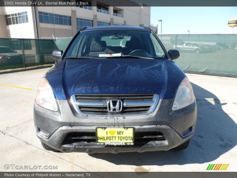 Eternal Blue Pearl / Black 2002 Honda CR-V LX