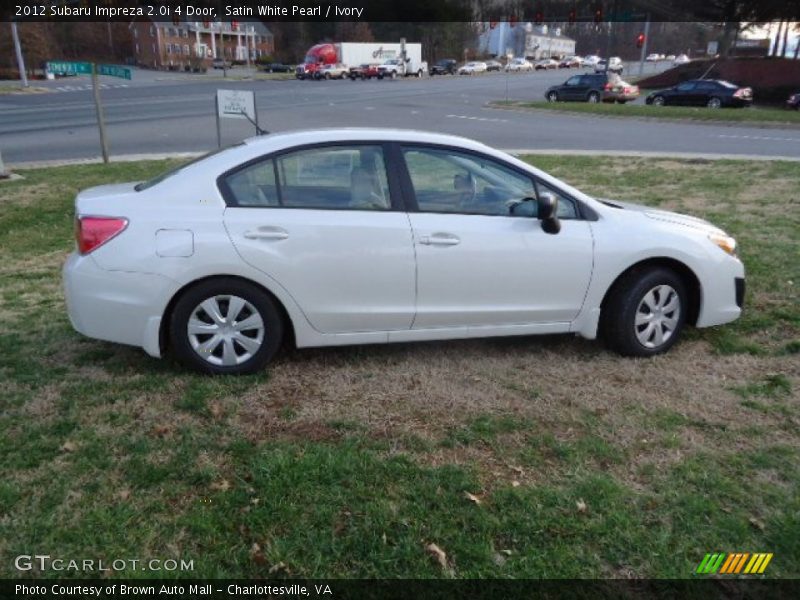 Satin White Pearl / Ivory 2012 Subaru Impreza 2.0i 4 Door
