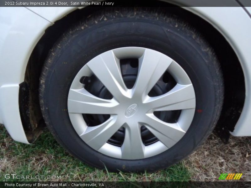 Satin White Pearl / Ivory 2012 Subaru Impreza 2.0i 4 Door
