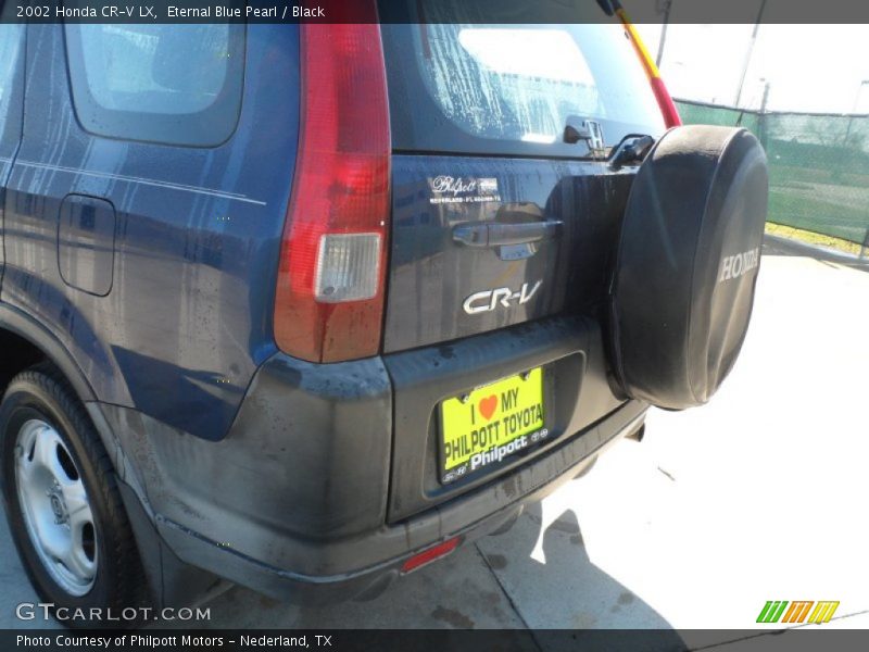 Eternal Blue Pearl / Black 2002 Honda CR-V LX