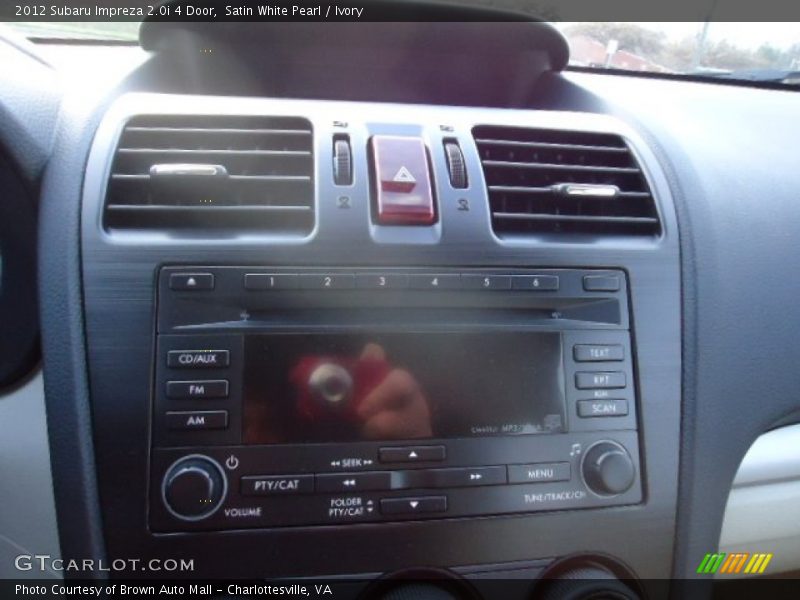 Satin White Pearl / Ivory 2012 Subaru Impreza 2.0i 4 Door