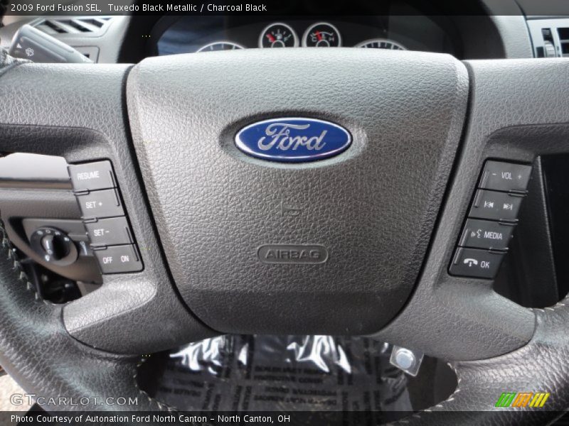 Tuxedo Black Metallic / Charcoal Black 2009 Ford Fusion SEL