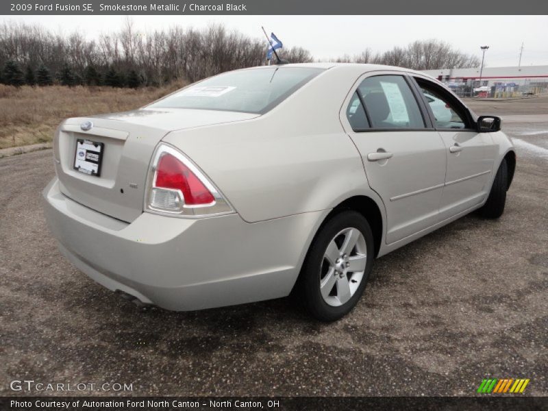 Smokestone Metallic / Charcoal Black 2009 Ford Fusion SE