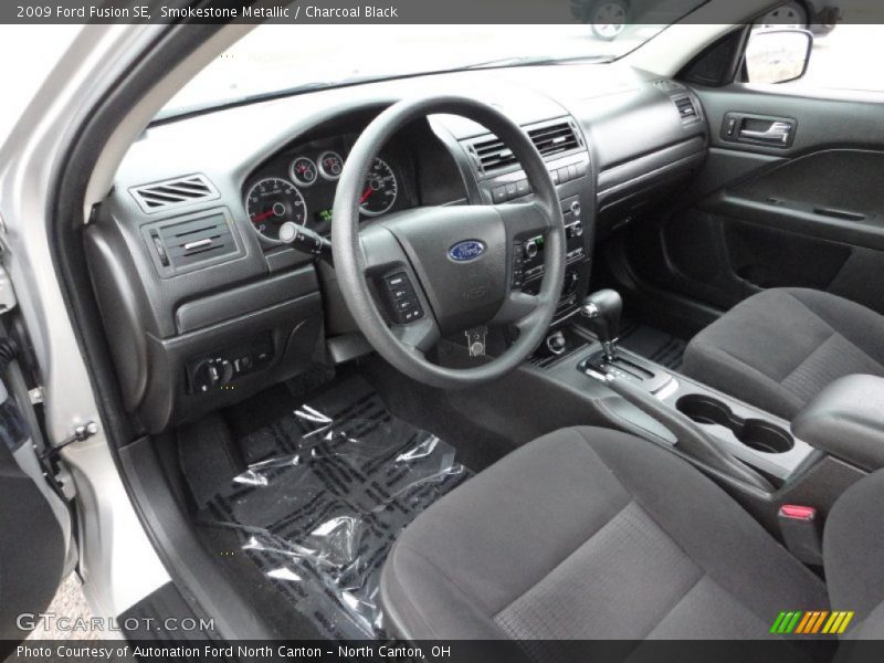 Smokestone Metallic / Charcoal Black 2009 Ford Fusion SE