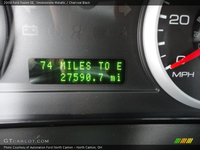 Smokestone Metallic / Charcoal Black 2009 Ford Fusion SE