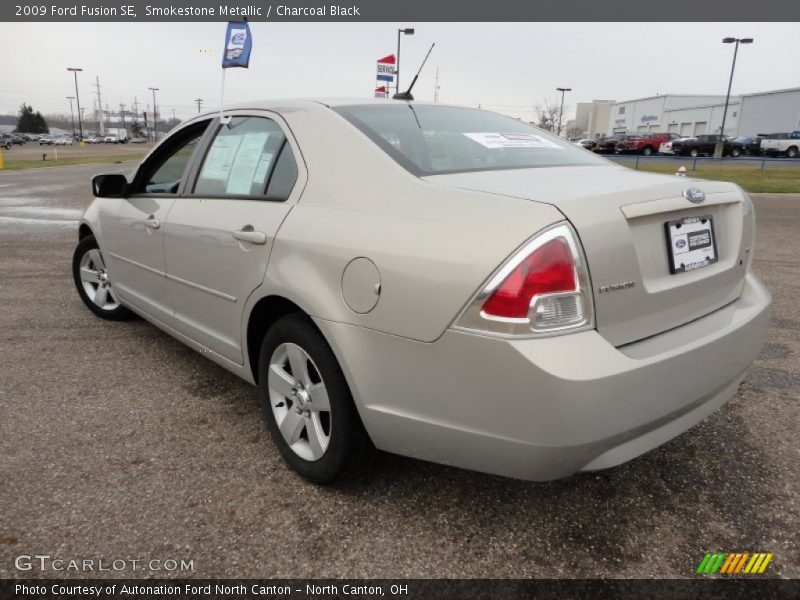 Smokestone Metallic / Charcoal Black 2009 Ford Fusion SE