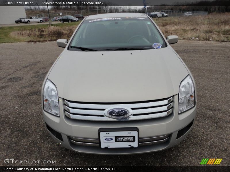 Smokestone Metallic / Charcoal Black 2009 Ford Fusion SE